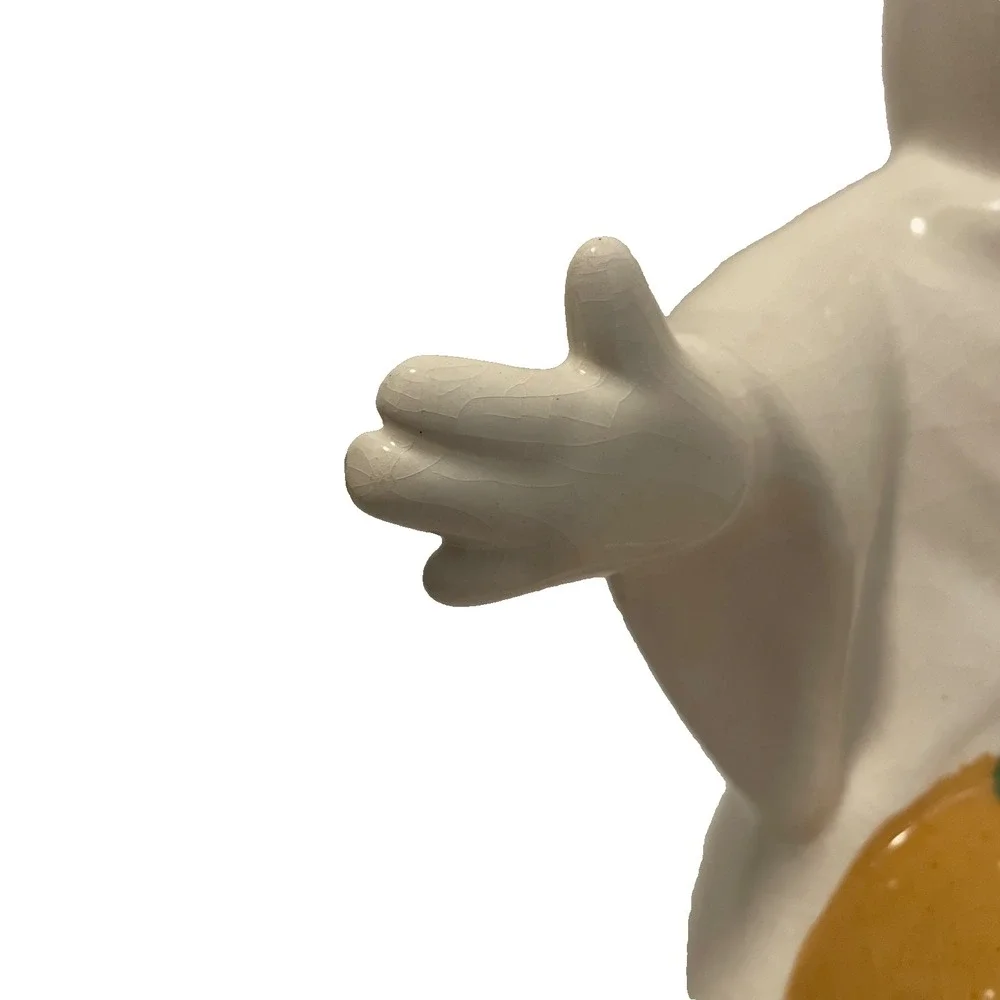Vintage Ceramic Halloween Ghost & Jack-O'-Lantern‎ Wide Open Arms